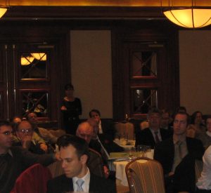 A packed room!