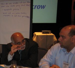 Patrick DeCorla-Souza making a point.