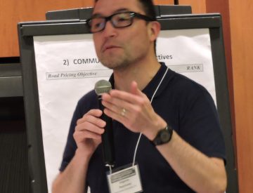 Delegate Edgardo Sepulveda makes a point.