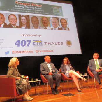 Judy Farvolden poses question to political panel