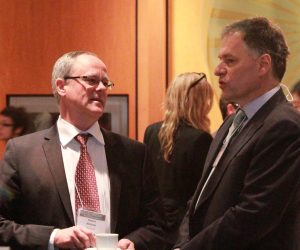 BA Group's Robert McBride chatting with Rob Hatton