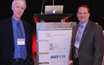Martin Collier with Green Party's Mike Schreiner