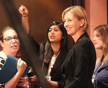 Karen Stintz and handlers
